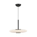 Kyoto LED Pendant Black/Glossy Opal Glass-Pendants-Kuzco Lighting-Lighting Design Store