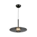 Kyoto LED Pendant Black/Smoked Glass-Pendants-Kuzco Lighting-Lighting Design Store