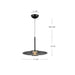 Kyoto LED Pendant Black/Smoked Glass-Pendants-Kuzco Lighting-Lighting Design Store