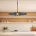 Kyoto LED Pendant Vintage Brass/Smoked Glass-Pendants-Kuzco Lighting-Lighting Design Store