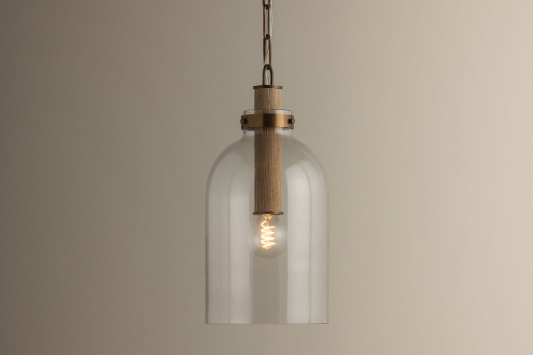 Kori One Light Pendant Patina Brass-Mini Pendants-Troy Lighting-Lighting Design Store