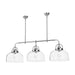 Lancaster Three Light Linear Pendant Chrome-Linear/Island-Alora-Lighting Design Store