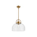 Lancaster One Light Pendant Aged Gold-Pendants-Alora-Lighting Design Store