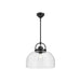 Lancaster One Light Pendant Matte Black-Pendants-Alora-Lighting Design Store
