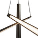 Lex LED Chandelier Urban Bronze-Pendants-Kuzco Lighting-Lighting Design Store