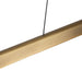 Lex LED Linear Pendant Vintage Brass-Linear/Island-Kuzco Lighting-Lighting Design Store