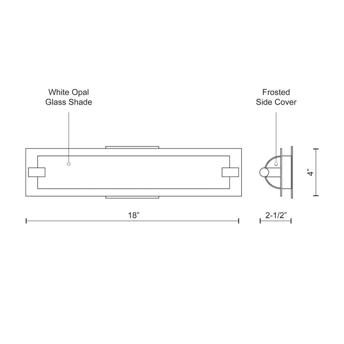 Lighthouse LED Vanity Brushed Gold-Bathroom Fixtures-Kuzco Lighting-Lighting Design Store