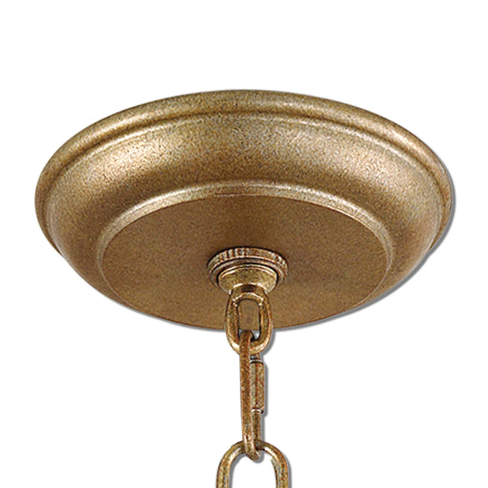 Alenya Six Light Chandelier Burnished Gold Metal-Mid. Chandeliers-Uttermost-Lighting Design Store