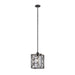 Arbela One Light Mini Pendant Rust Black w/Aged Gray Undertones-Mini Pendants-Uttermost-Lighting Design Store