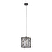Arbela One Light Mini Pendant Rust Black w/Aged Gray Undertones-Mini Pendants-Uttermost-Lighting Design Store