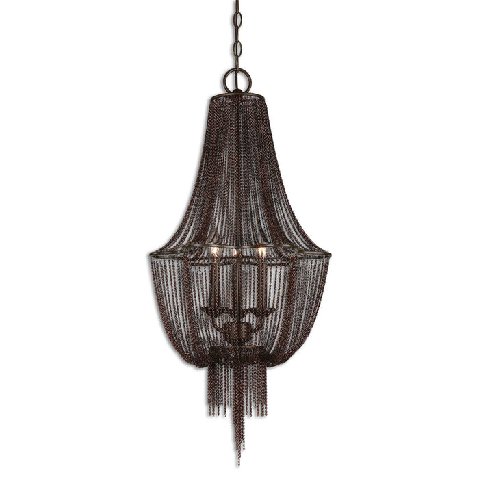 Lezzeno Three Light Chandelier Dark Oil Rubbed Bronze-Mid. Chandeliers-Uttermost-Lighting Design Store