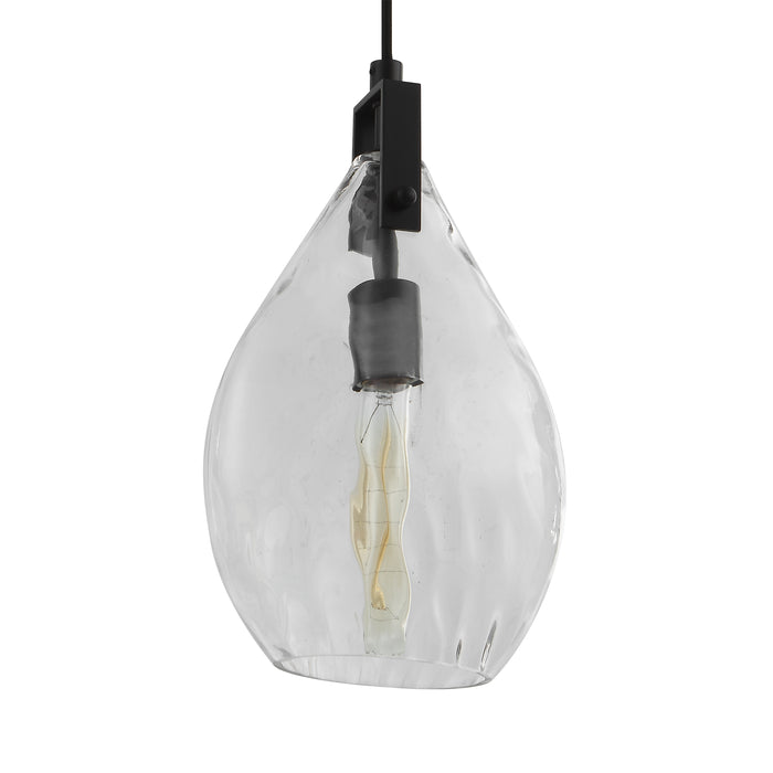 Campester One Light Mini Pendant Matte Black-Mini Pendants-Uttermost-Lighting Design Store