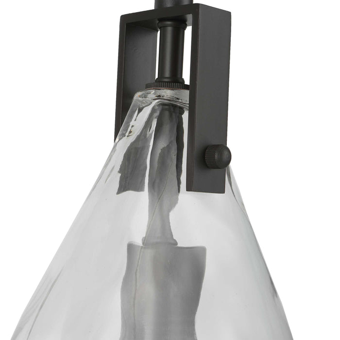 Campester One Light Mini Pendant Matte Black-Mini Pendants-Uttermost-Lighting Design Store