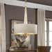 Obeliska Three Light Chandelier Warm Gold-Pendants-Uttermost-Lighting Design Store