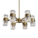 Marinot 12 Light Chandelier Antique Brass-Mid. Chandeliers-Uttermost-Lighting Design Store