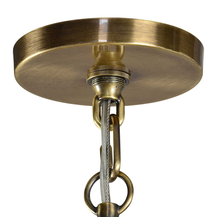 Marinot 12 Light Chandelier Antique Brass-Mid. Chandeliers-Uttermost-Lighting Design Store