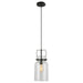 Lansing One Light Mini Pendant Textured Black-Mini Pendants-Uttermost-Lighting Design Store