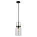 Lansing One Light Mini Pendant Textured Black-Mini Pendants-Uttermost-Lighting Design Store