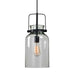 Lansing One Light Mini Pendant Textured Black-Mini Pendants-Uttermost-Lighting Design Store