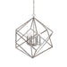 Euclid Six Light Pendant Polished Nickel-Foyer/Hall Lanterns-Uttermost-Lighting Design Store