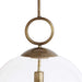 Calix One Light Pendant Aged Brass-Pendants-Uttermost-Lighting Design Store