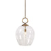Calix One Light Pendant Aged Brass-Pendants-Uttermost-Lighting Design Store