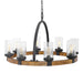 Atwood Eight Light Pendant Deep Weathered Bronze-Linear/Island-Uttermost-Lighting Design Store