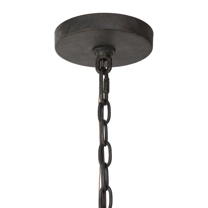 Atwood Eight Light Pendant Deep Weathered Bronze-Linear/Island-Uttermost-Lighting Design Store