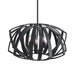 Thales Three Light Pendant Matte Black-Pendants-Uttermost-Lighting Design Store