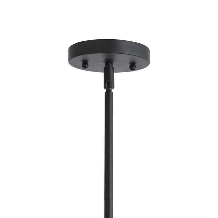 Thales Three Light Pendant Matte Black-Pendants-Uttermost-Lighting Design Store