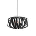 Thales Three Light Pendant Matte Black-Pendants-Uttermost-Lighting Design Store