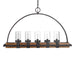 Atwood, Five Light Linear Chandelier Deep Weathered Bronze-Linear/Island-Uttermost-Lighting Design Store