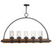 Atwood, Five Light Linear Chandelier Deep Weathered Bronze-Linear/Island-Uttermost-Lighting Design Store