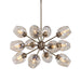 Chet 12 Light Chandelier Antique Brass-Mid. Chandeliers-Uttermost-Lighting Design Store