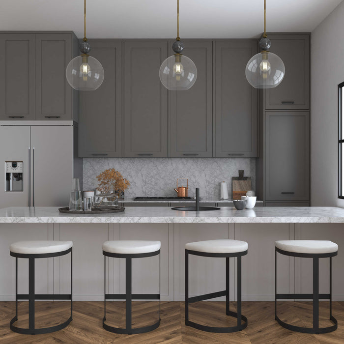 Mendota One Light Pendant Oxidized Aged Brass-Pendants-Uttermost-Lighting Design Store