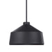 Holgate One Light Pendant Matte Black-Pendants-Uttermost-Lighting Design Store