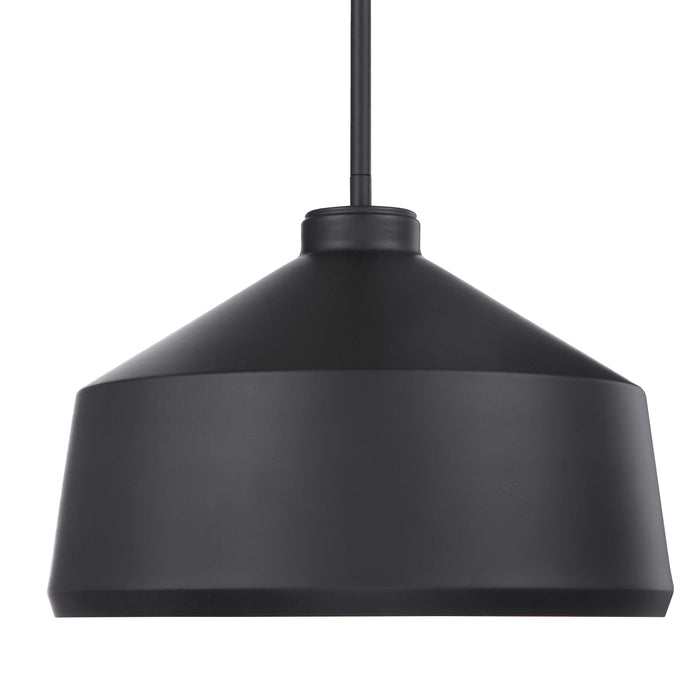 Holgate One Light Pendant Matte Black-Pendants-Uttermost-Lighting Design Store