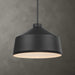 Holgate One Light Pendant Matte Black-Pendants-Uttermost-Lighting Design Store