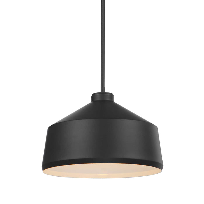 Holgate One Light Pendant Matte Black-Pendants-Uttermost-Lighting Design Store
