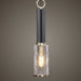 Jarsdel One Light Mini Pendant Black & Antique Brass-Mini Pendants-Uttermost-Lighting Design Store
