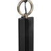 Jarsdel One Light Mini Pendant Black & Antique Brass-Mini Pendants-Uttermost-Lighting Design Store