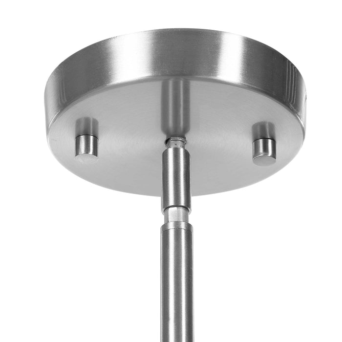 Windswept One Light Mini Pendant Brushed Nickel-Mini Pendants-Uttermost-Lighting Design Store