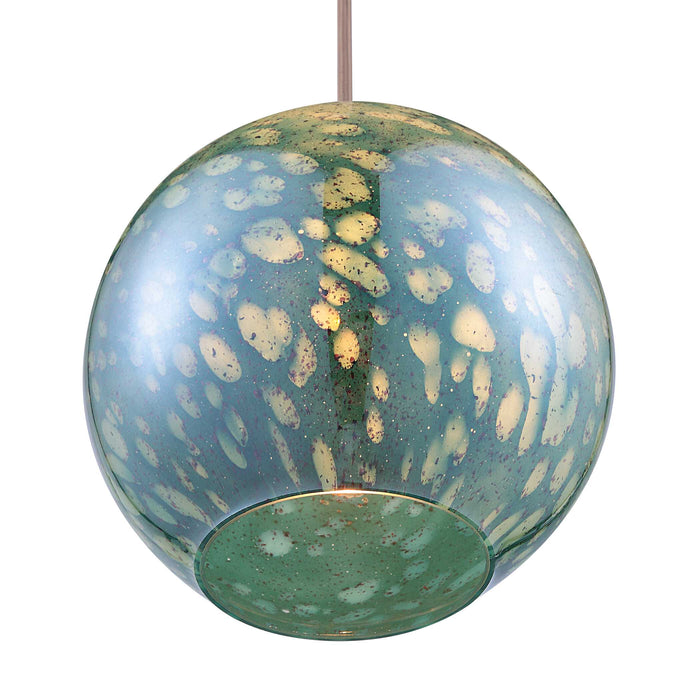 Gemblue One Light Mini Pendant Brushed Nickel-Mini Pendants-Uttermost-Lighting Design Store