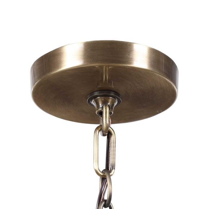 Rosston One Light Mini Pendant Antique Brass-Mini Pendants-Uttermost-Lighting Design Store