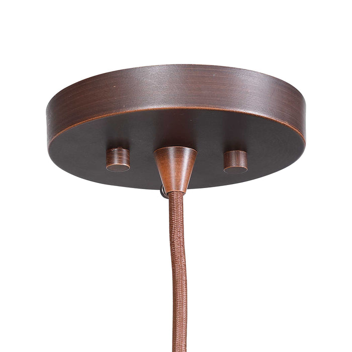 Cross One Light Pendant Natuarl Woven Sea Grass-Pendants-Uttermost-Lighting Design Store