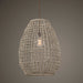 Cross One Light Pendant Natuarl Woven Sea Grass-Pendants-Uttermost-Lighting Design Store
