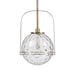 Mimas One Light Pendant Antique Brass-Pendants-Uttermost-Lighting Design Store