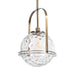 Mimas One Light Pendant Antique Brass-Pendants-Uttermost-Lighting Design Store