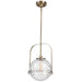 Mimas One Light Pendant Antique Brass-Pendants-Uttermost-Lighting Design Store