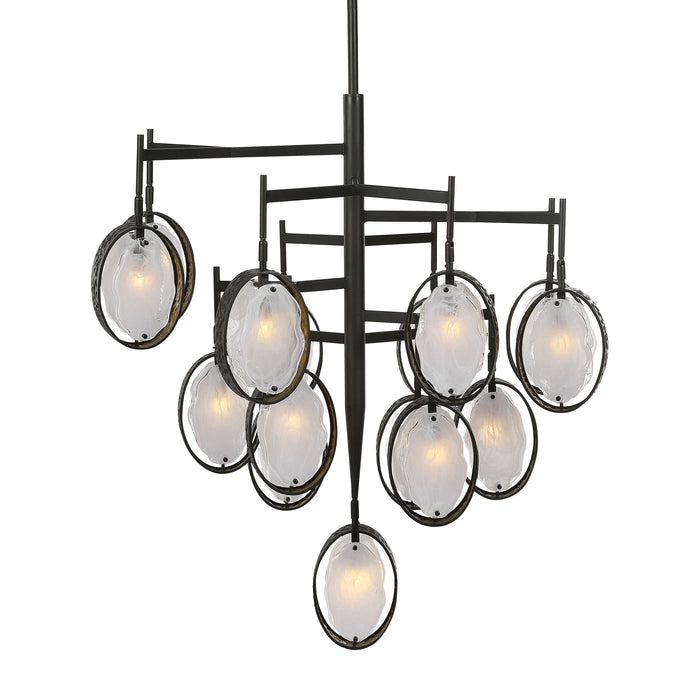 Maxin 15 Light Chandelier Dark Hammered Bronze-Mid. Chandeliers-Uttermost-Lighting Design Store